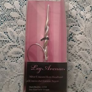 Silver Unicorn Horn Headband